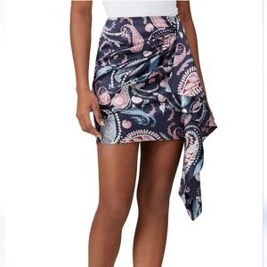 Thurley Crown Of Thornes Paisley Silk Mini Skirt Size 10